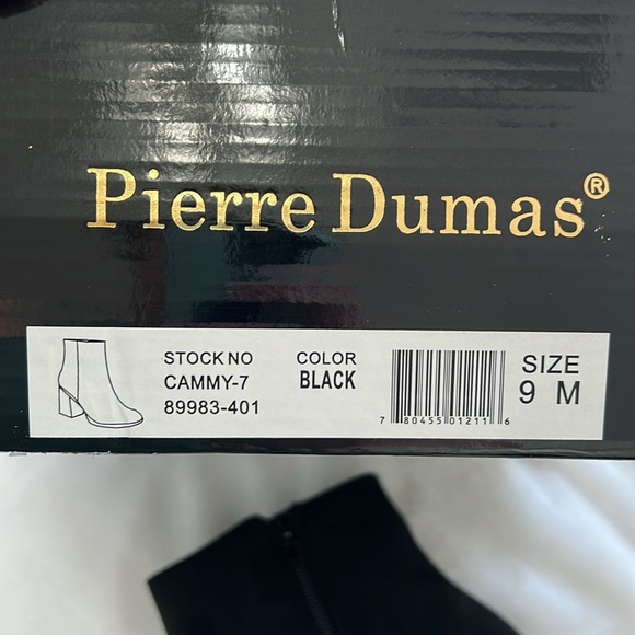 Black suede ankle boots, size 9 - Picture 8 of 8